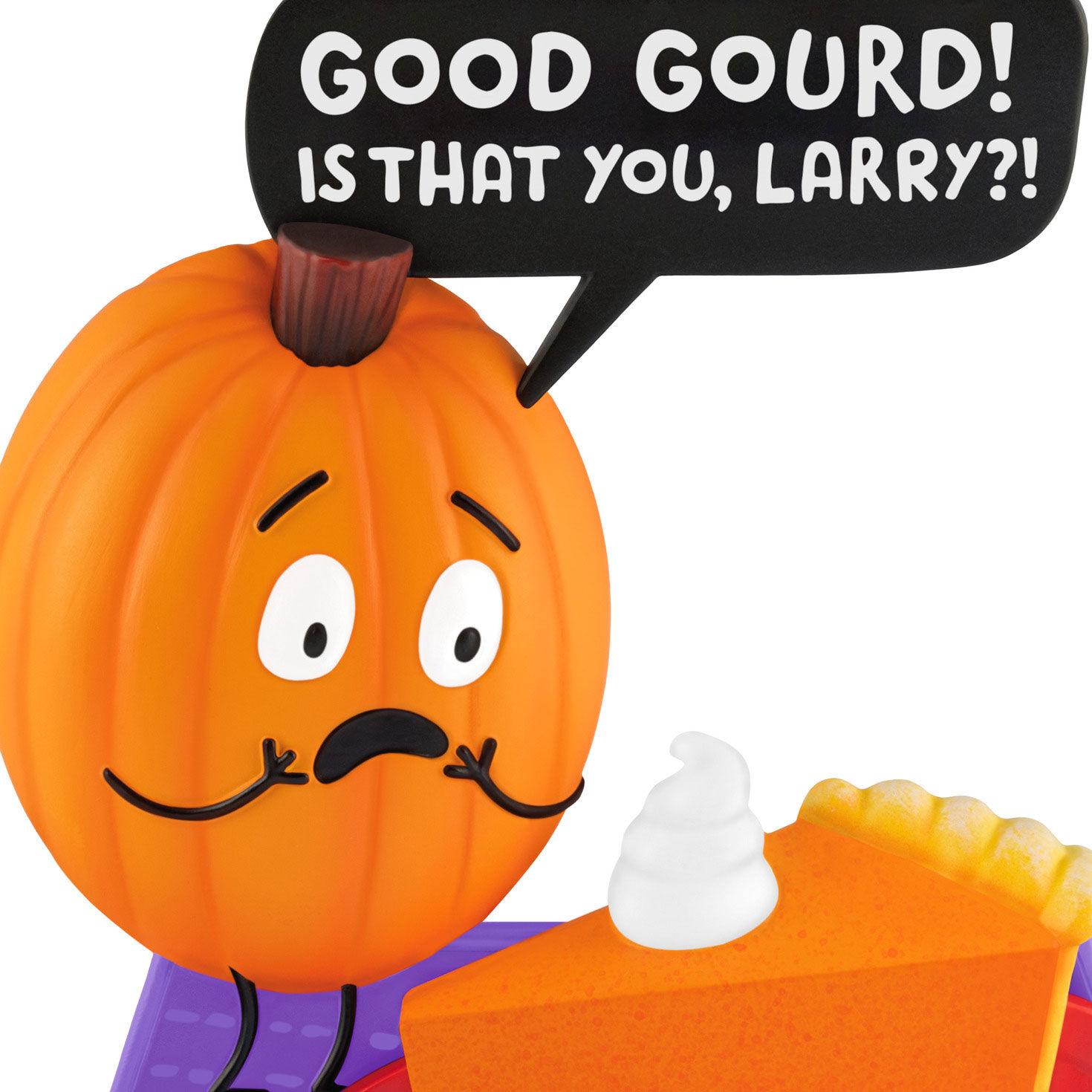 Pumpkin Pie Cartoon Keepsake Ornament  image number 3