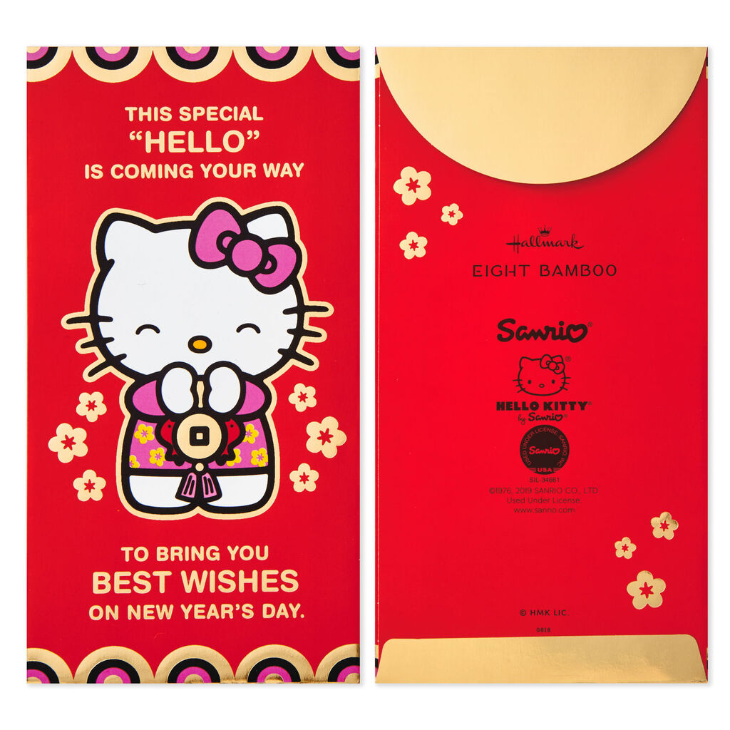 Hello Kitty Best Wishes Lai See Chinese New Year Envelopes Pack