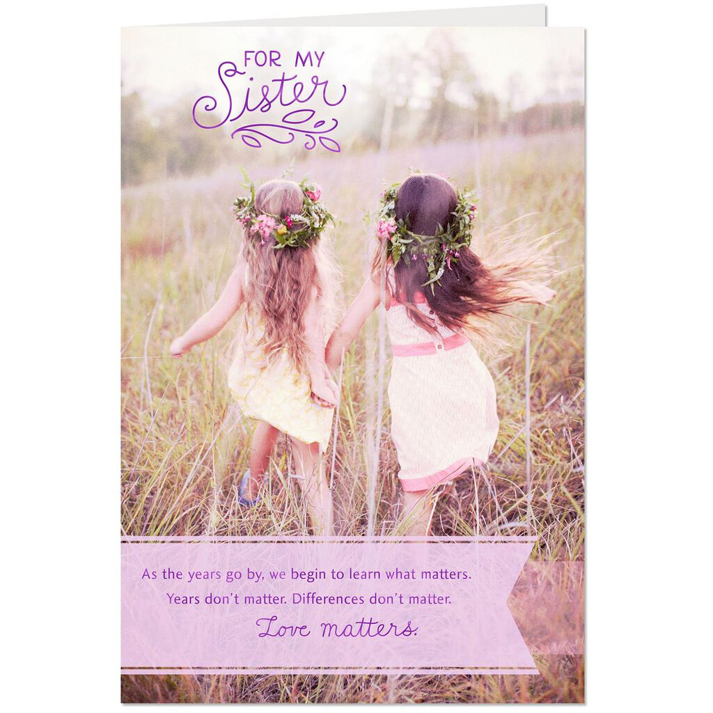 You Matter To Me Birthday Card For Sister Greeting Cards Hallmark