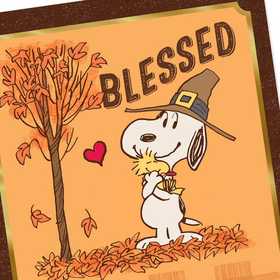 Peanuts® Snoopy Blessed to Have You Religious Thanksgiving Card, , large image number 4