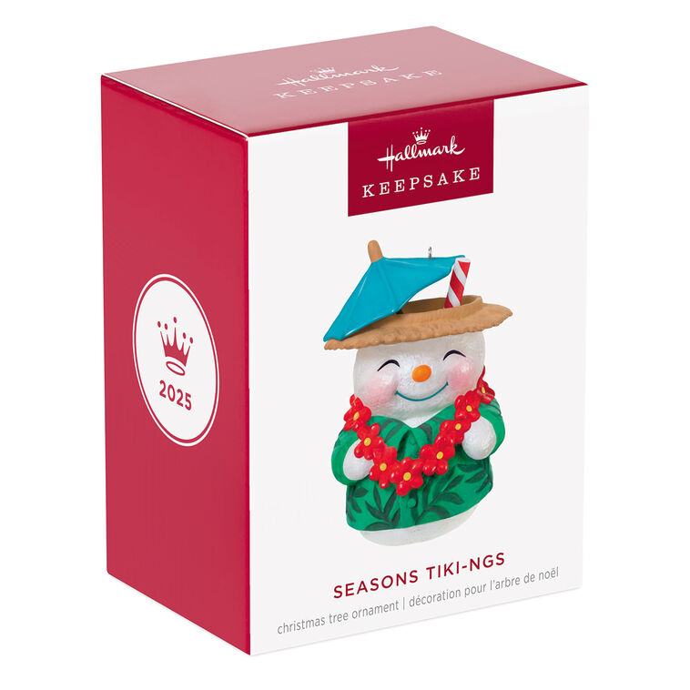 Snowman Tiki Cup Keepsake Ornament package front image number 7