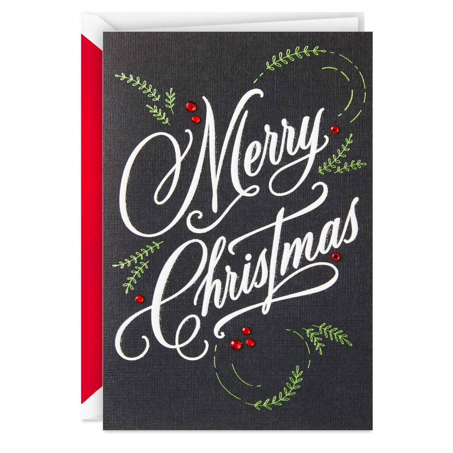 Elegant Script Boxed Christmas Cards, Pack of 10, , large image number 2