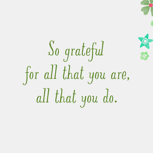 You Spread Good Deeds Like Flower Seeds Thank-You Card, 