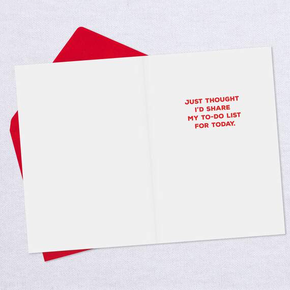 You're My To-Do List Naughty Funny Valentine's Day Card, , large image number 3
