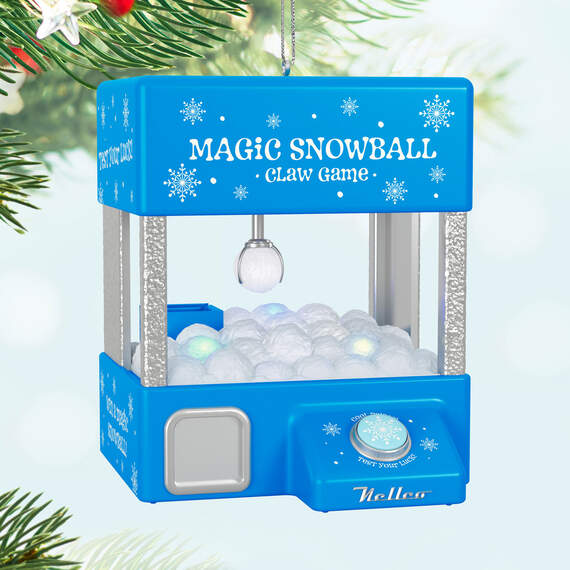 Magic Snowball Claw Game Musical Ornament With Light and Motion, , large image number 2
