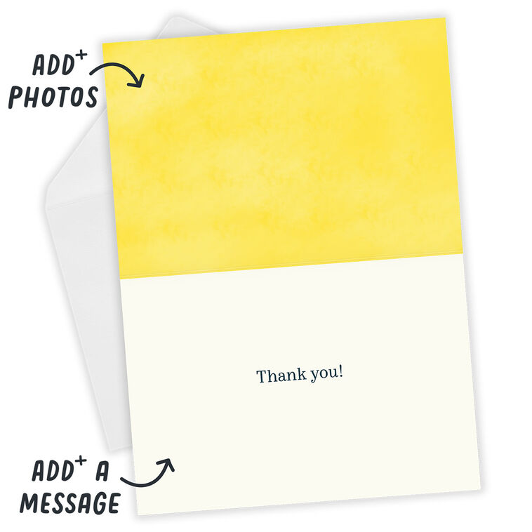 Sweet Lemons Custom Thank-You Card, , large image number 3