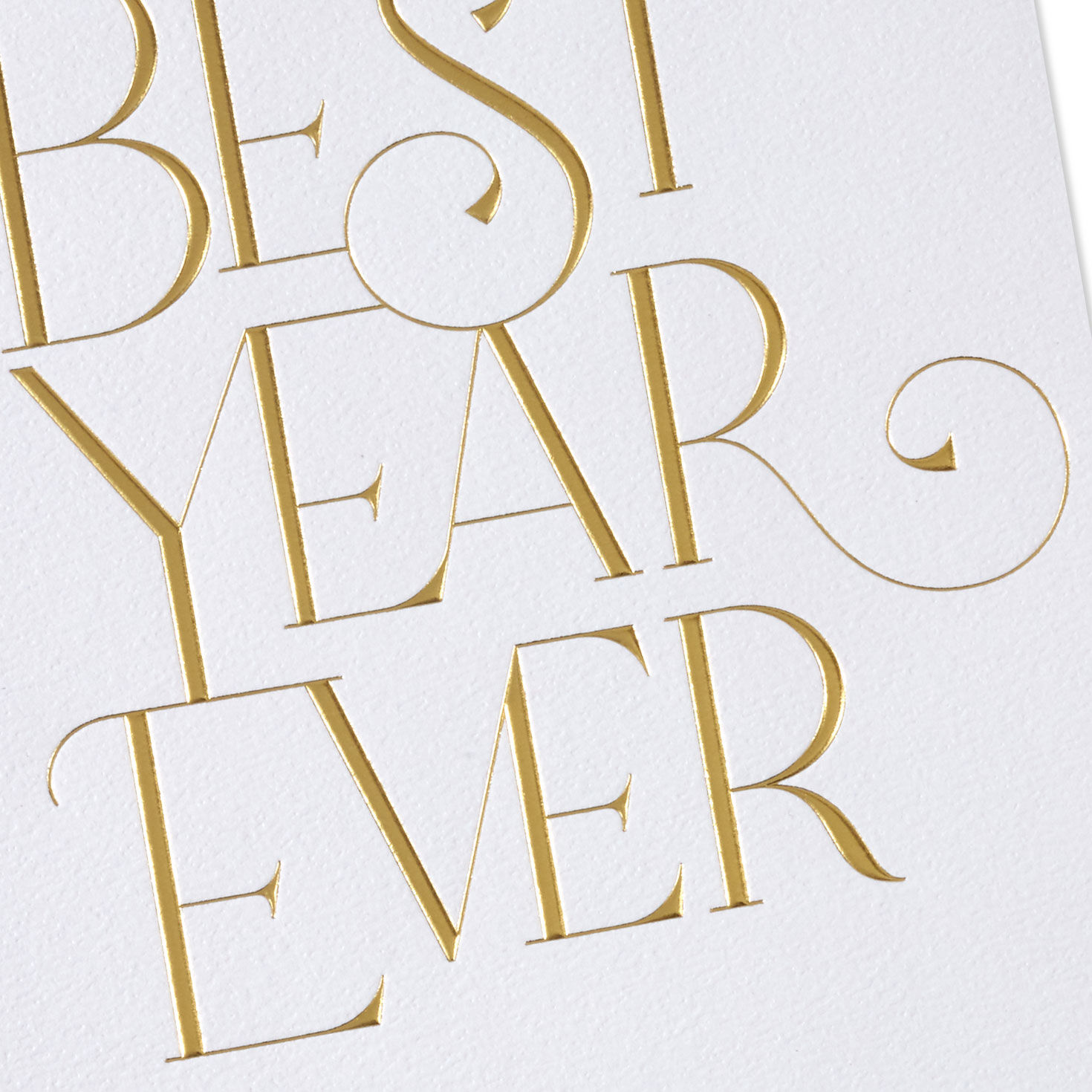 Gold Foil Letters Birthday Card Card Front Detail image number 4