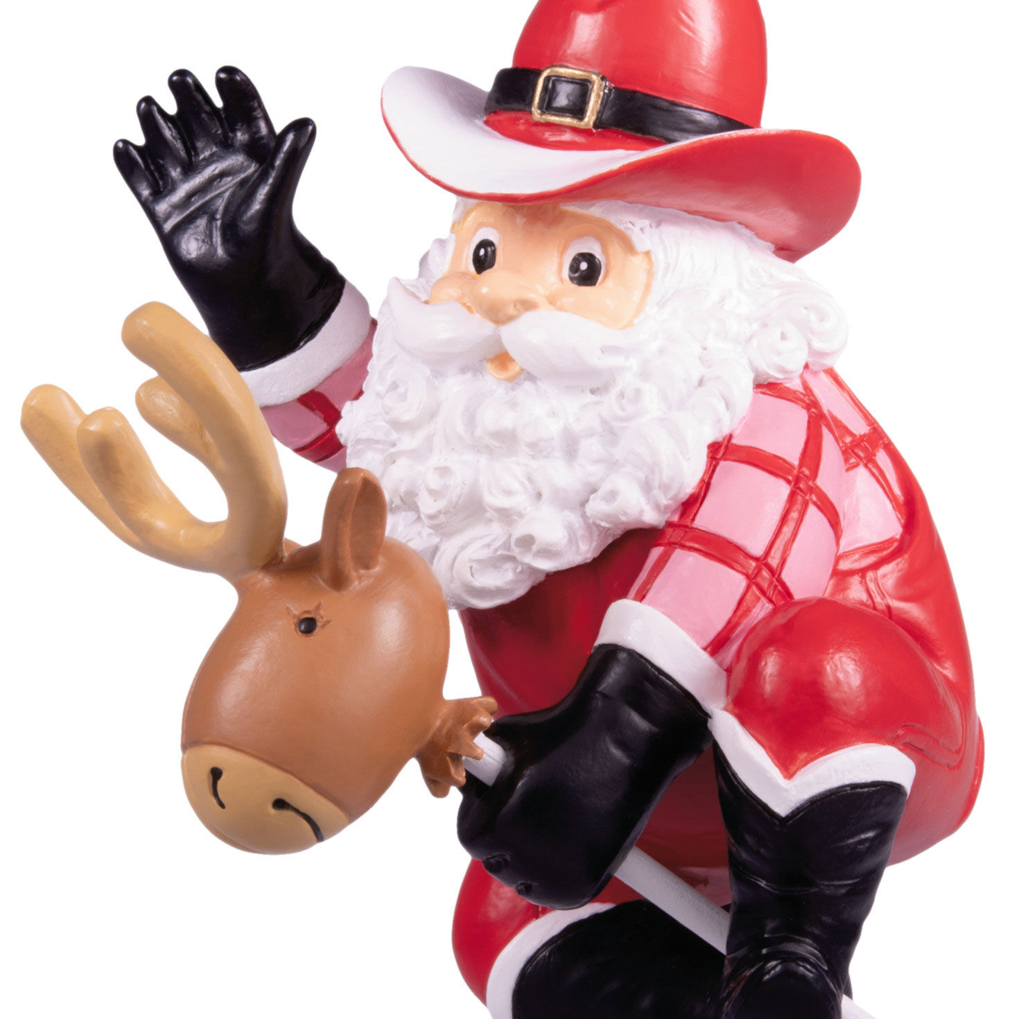 Cowboy Santa Christmas Ornament upclose view image number 5