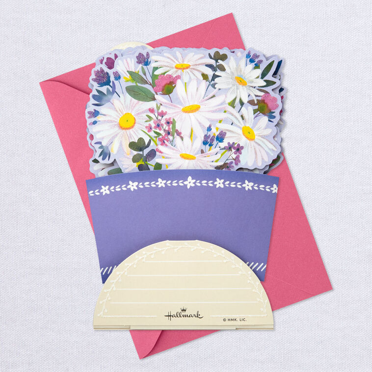 Flower Bouquet 3D Pop-Up Thinking of You Card, , large image number 7