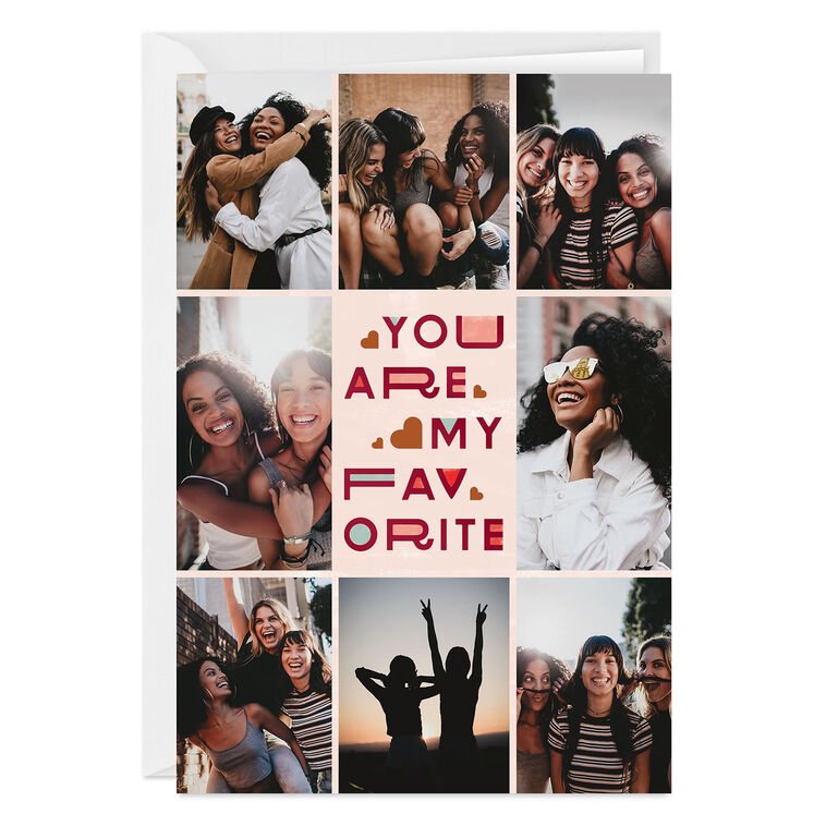 You Are My Favorite Photo Collage Custom Card