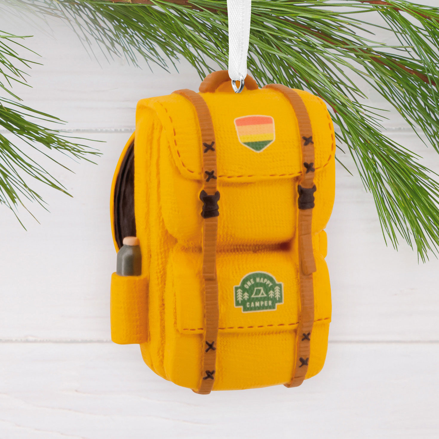 Camping Backpack Christmas Ornament hanging on tree image number 2