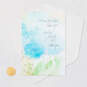 Blue Watercolor Flowers Sympathy Card for Loss of Wife, , large image number 5