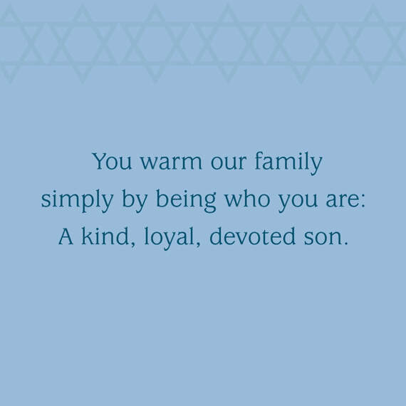 You Warm Our Family Hanukkah Card for Son, , large image number 2
