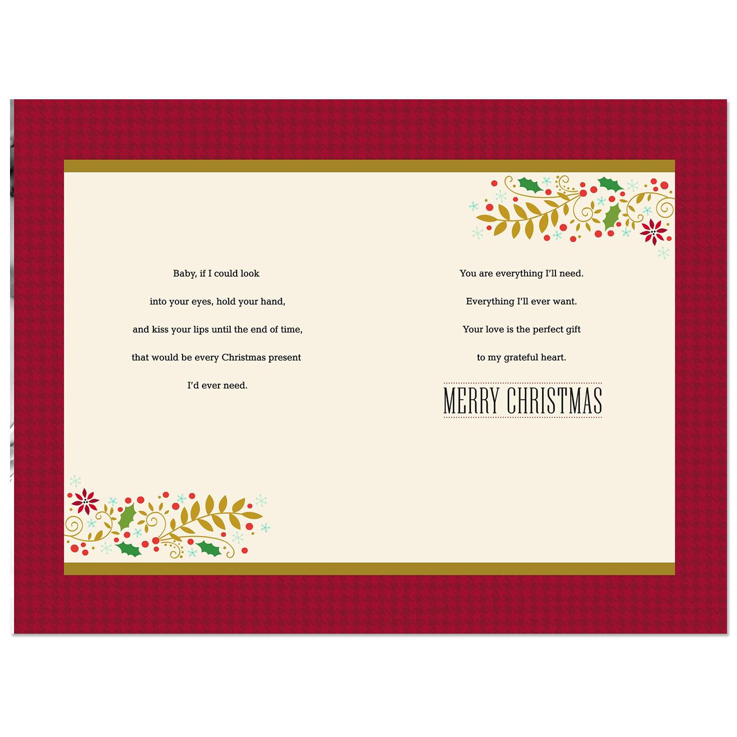 you are all i need romantic christmas card greeting cards hallmark romantic christmas cards