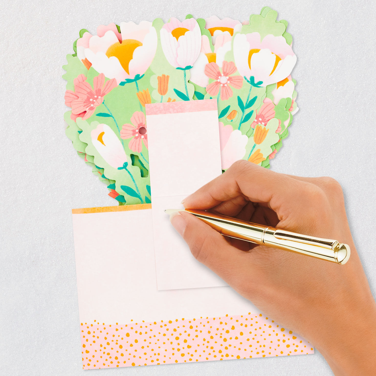 3D Pop-Up Bouquet Mother's Day Card signing card image number 6