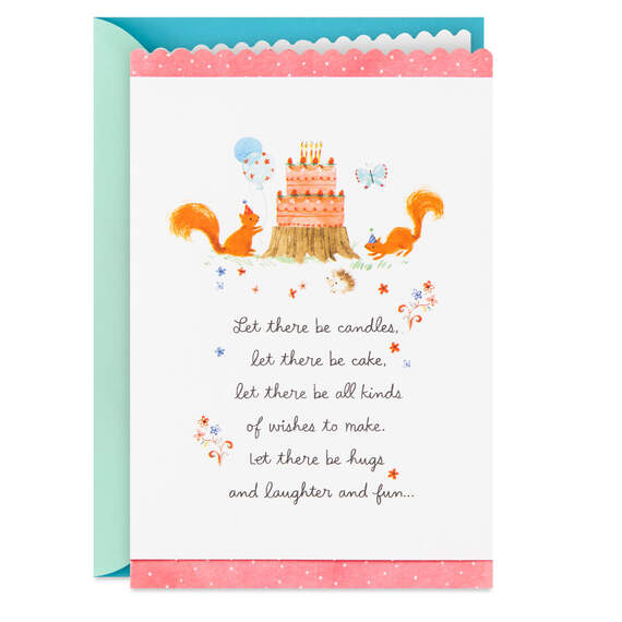 Let There Be Cake and Laughter Birthday Card