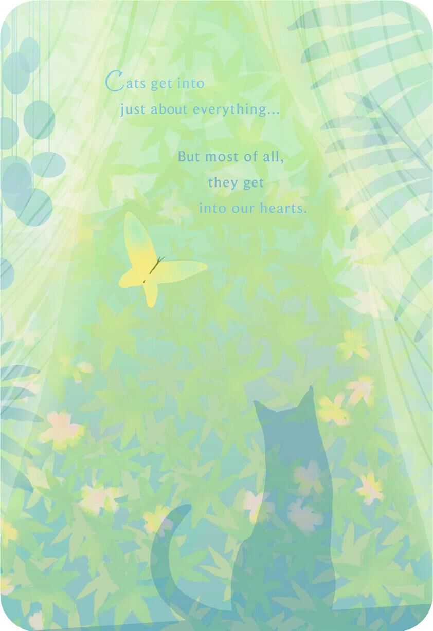 Cat and Butterfly Loss of Pet Card