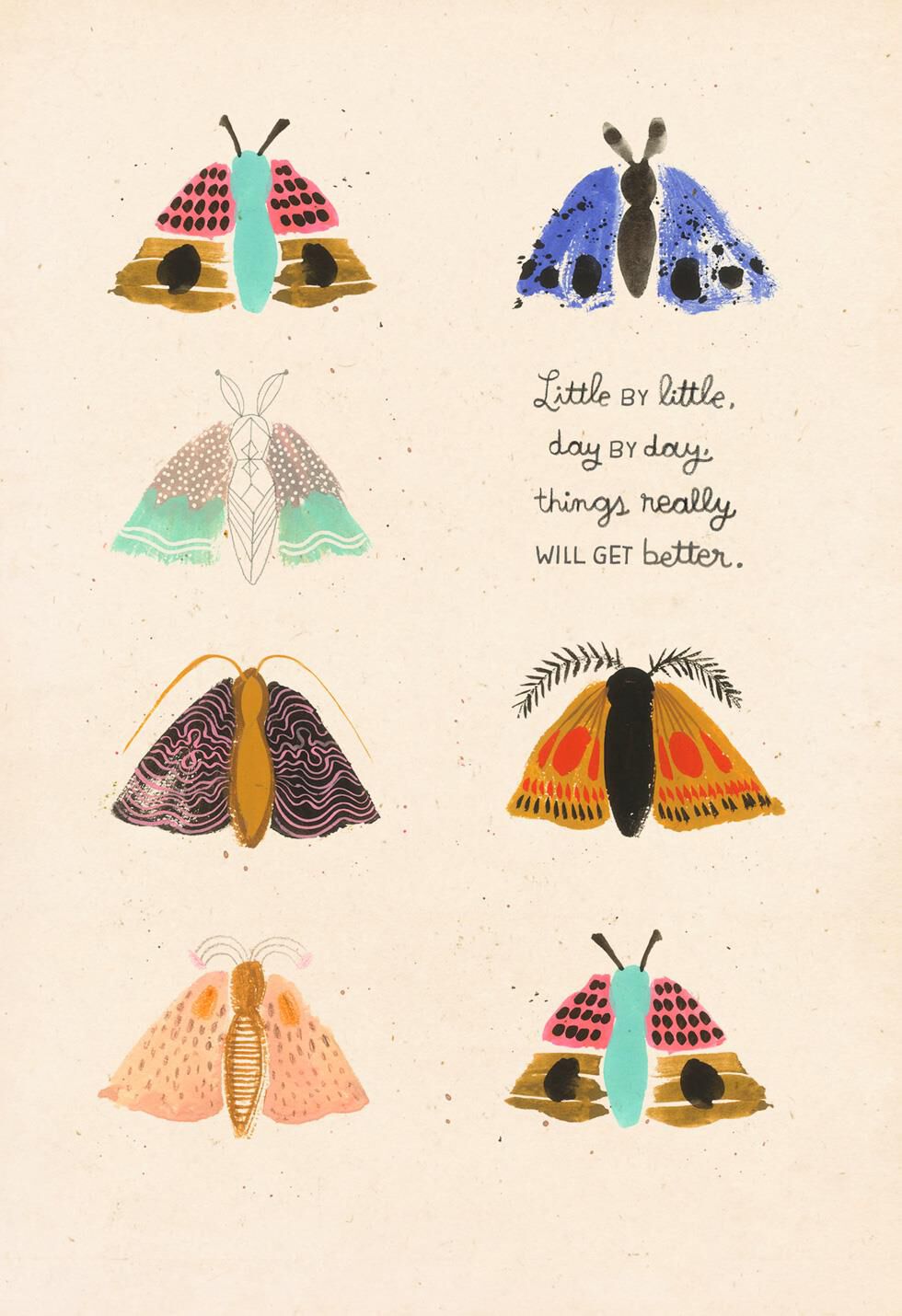 Watercolor Butterflies Encouragement Card