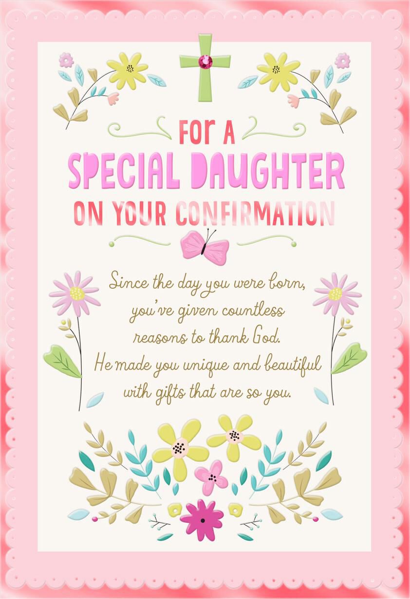 Thanking God For You Confirmation Card for Daughter