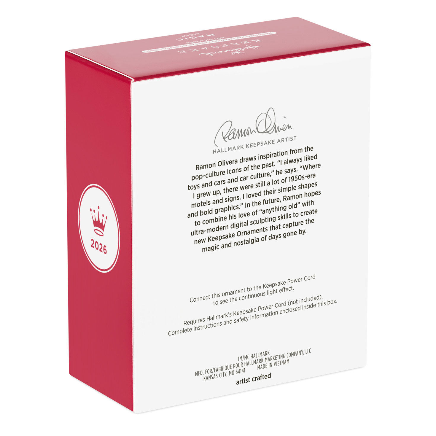 Round Spider-Man Face Keepsake Ornament Package Back image number 9