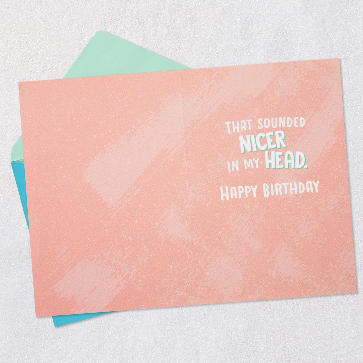 Pink and Green Lettering Funny Sister Birthday Card  image number 3