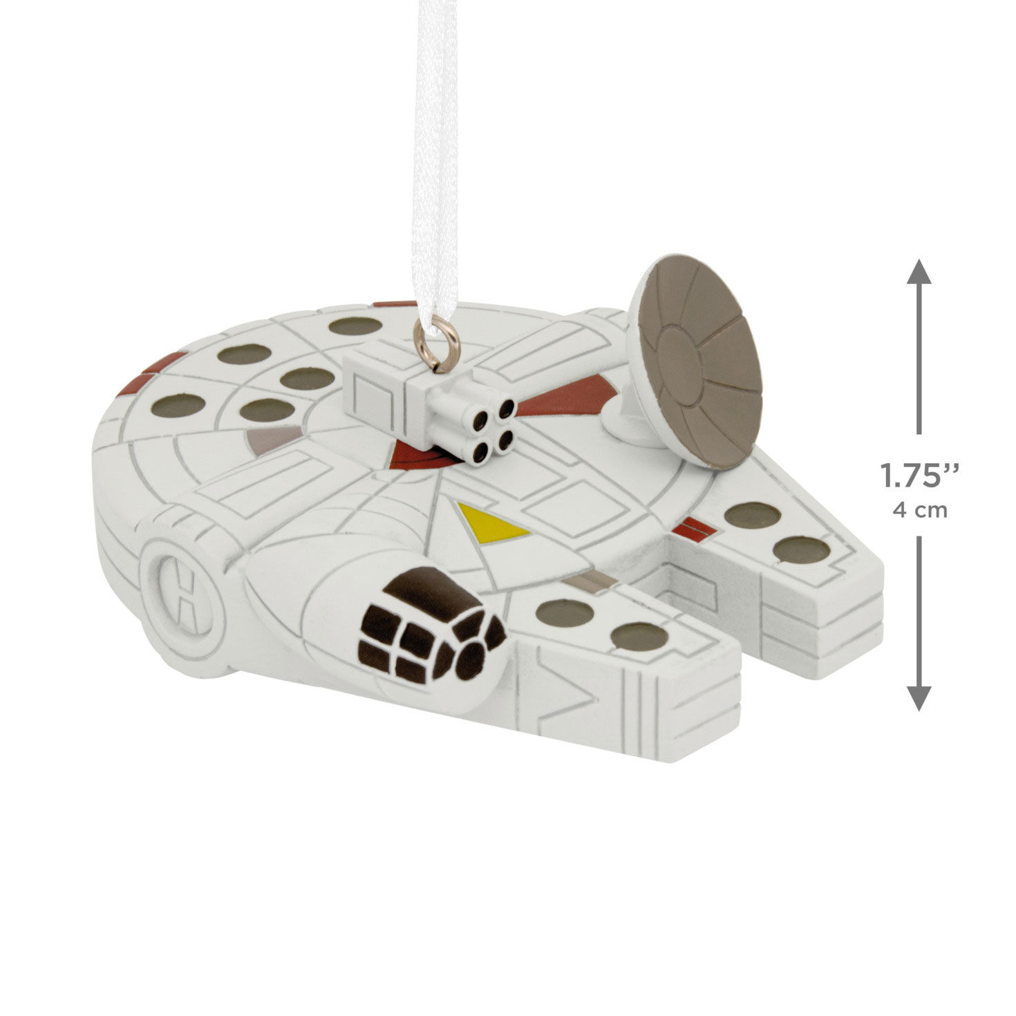 Millennium Falcon Christmas Ornament measurement image number 3