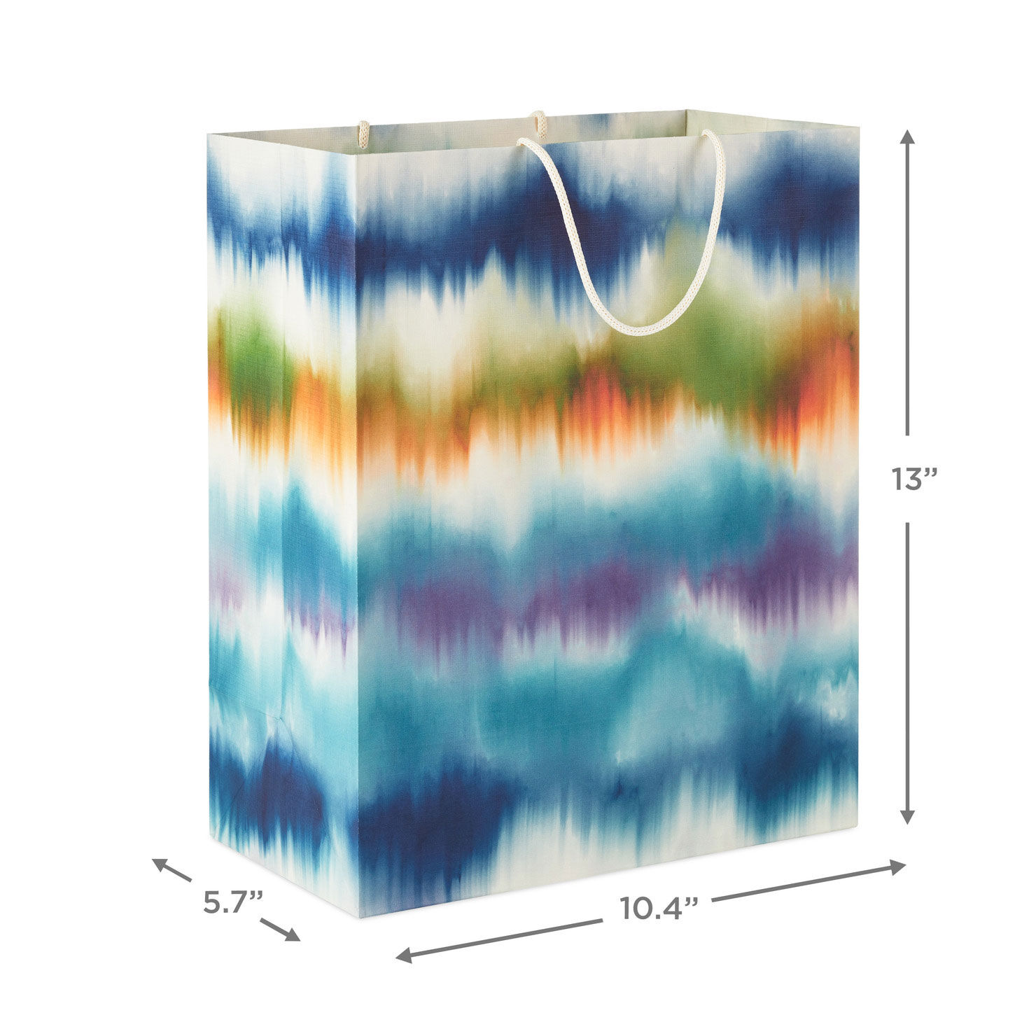 Watercolor Ikat Large Gift Bag measurement image number 3