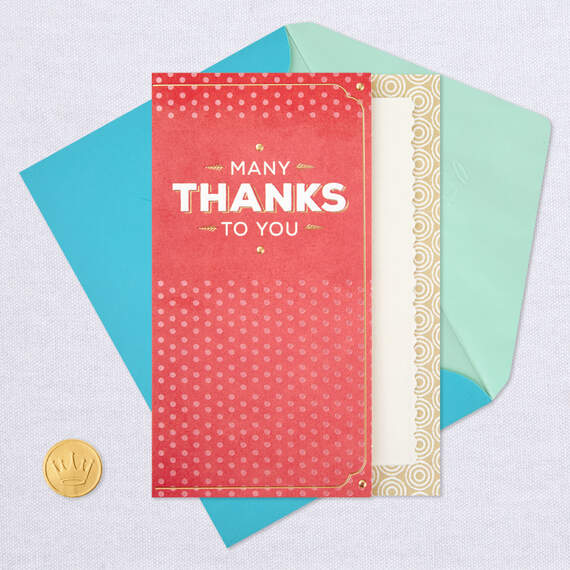 Pretty Polka Dots Thank-You Card, , large image number 5