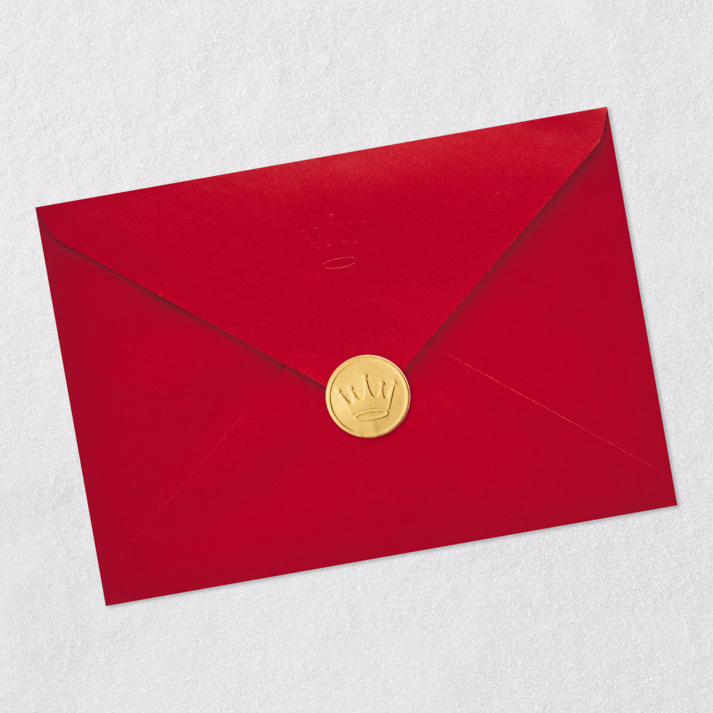 Classic Holiday Front Door Christmas Card Envelope Back with Seal image number 8