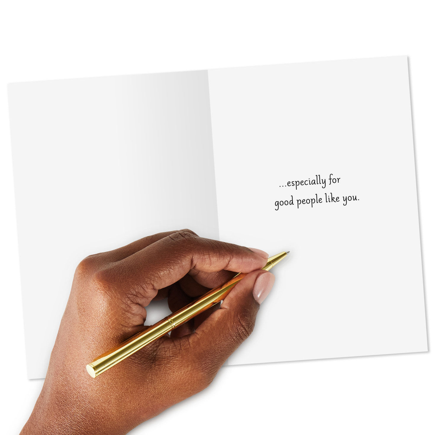 Floral Gratitude Christmas Card Pack Signing card image number 6