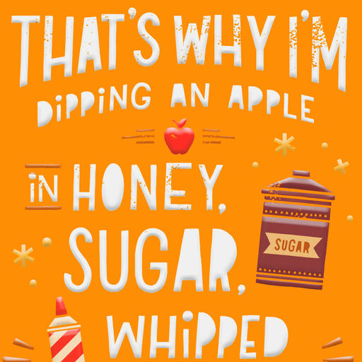 A Super Sweet Year Funny Rosh Hashanah Card, 