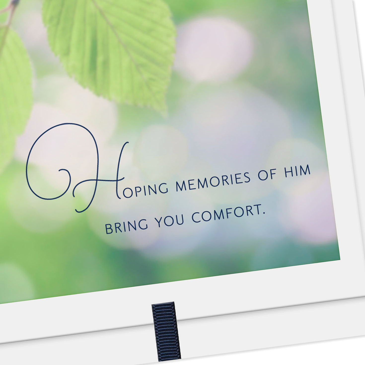 Father Brother Hallmark Sympathy Card for Loss of Husband His Memory Lives On