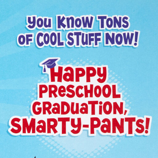 Disney Mickey Mouse Smarty Pants Preschool Graduation Card, 