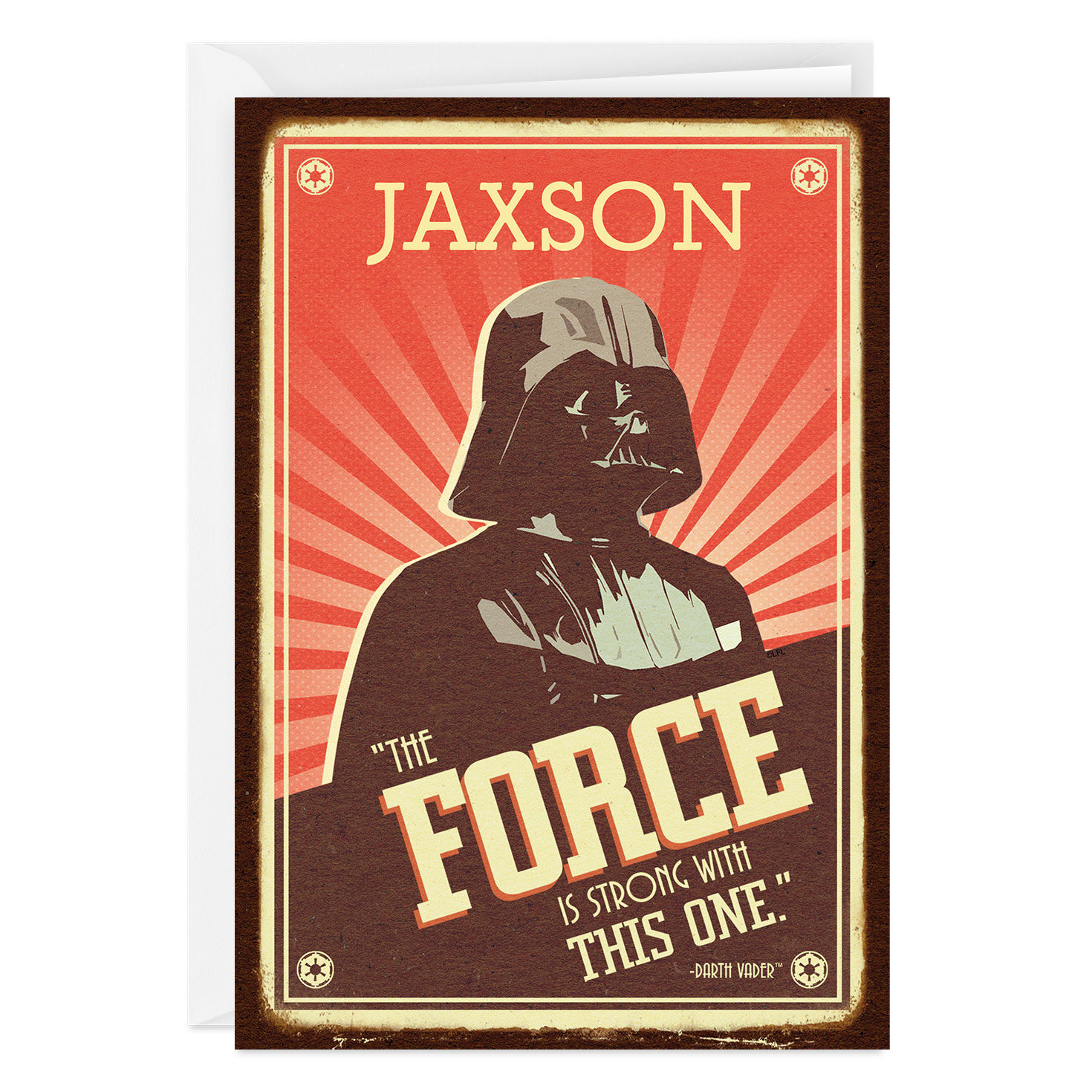 Personalized Star Wars™ Darth Vader™ Card