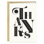 Capital Serif Black and White Thank You Note Cards  image number 2