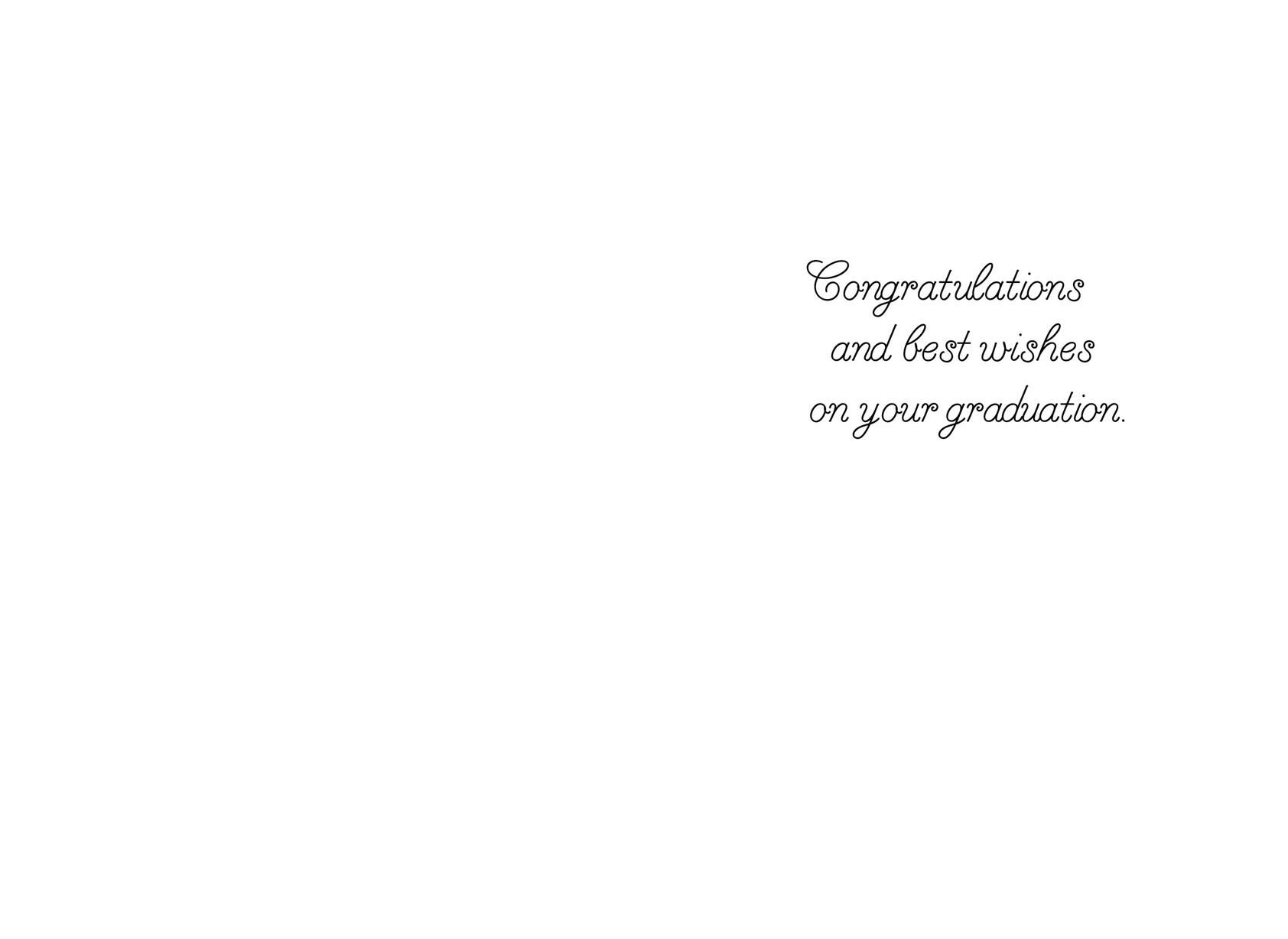 Gold Stars and Diploma Graduation Card, Pack of 4