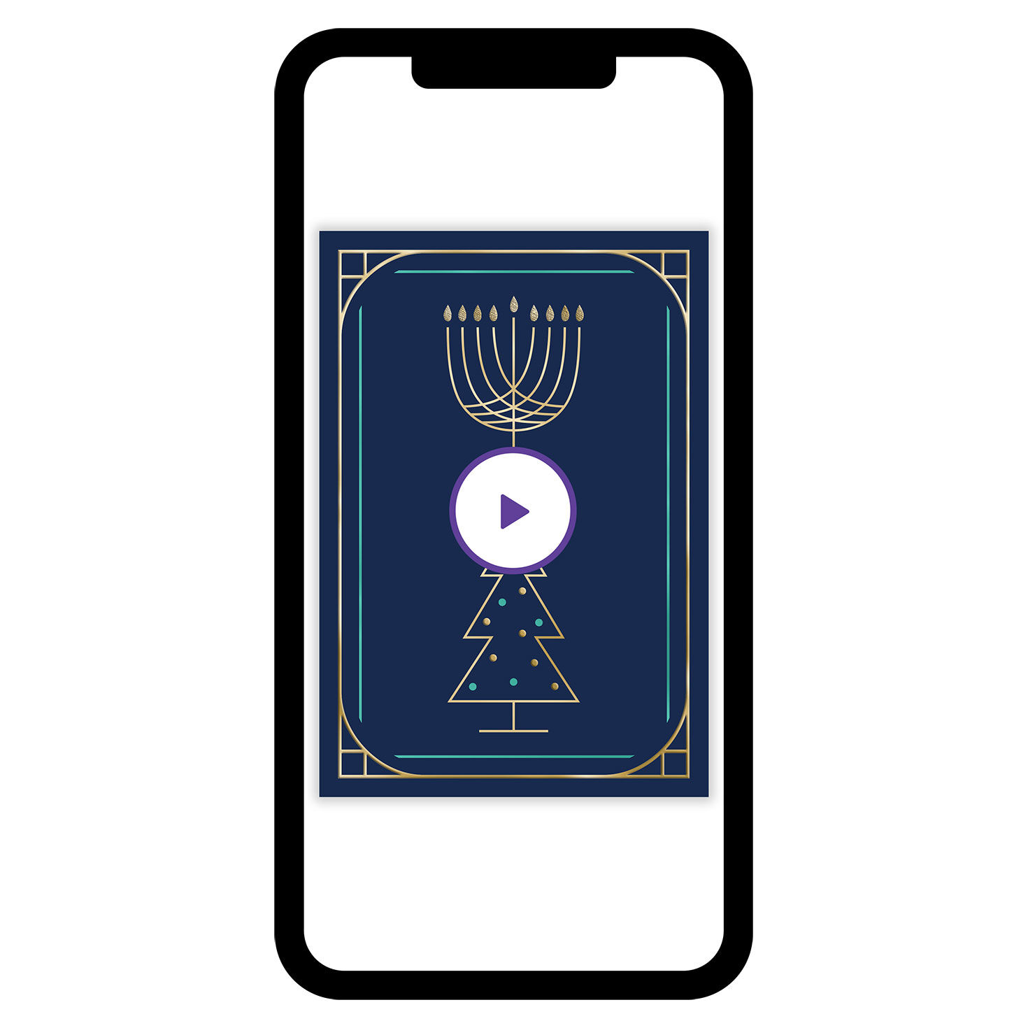 Merry Christmas and Happy Hanukkah Custom eCard
