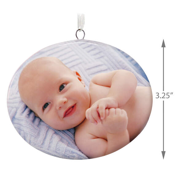 1-Sided Oval Ceramic Photo Ornament, , large image number 3