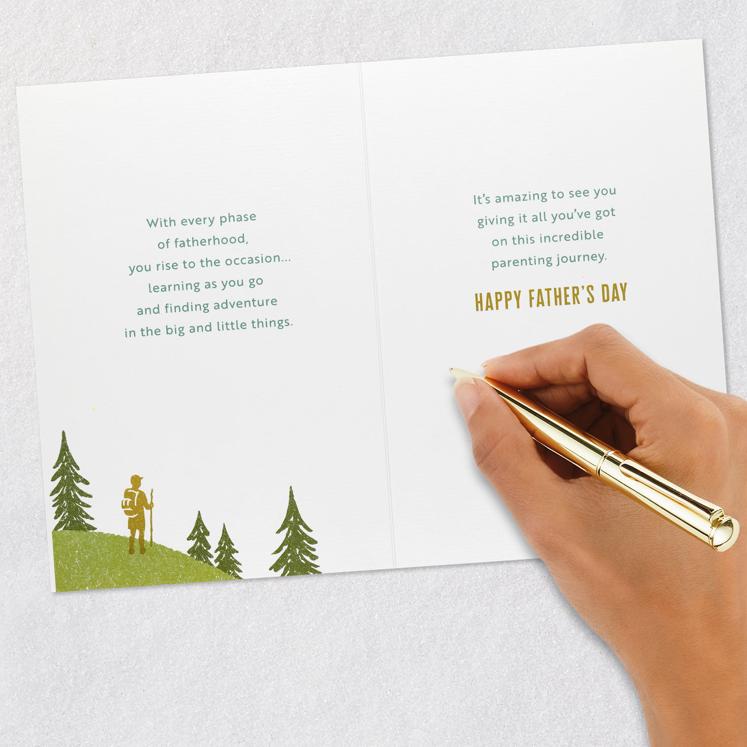 Adventure and Woods Father's Day Card Signing card image number 7