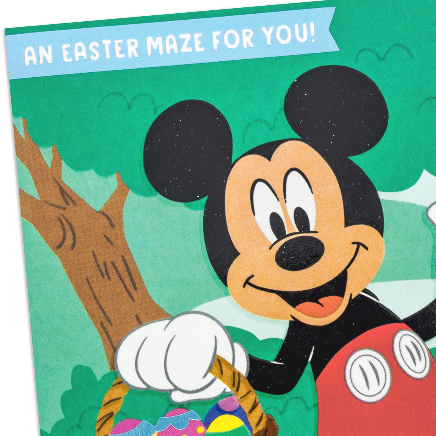 Mickey Mouse Egg Hunt Activity Easter Card and Maze Card Front Detail image number 5