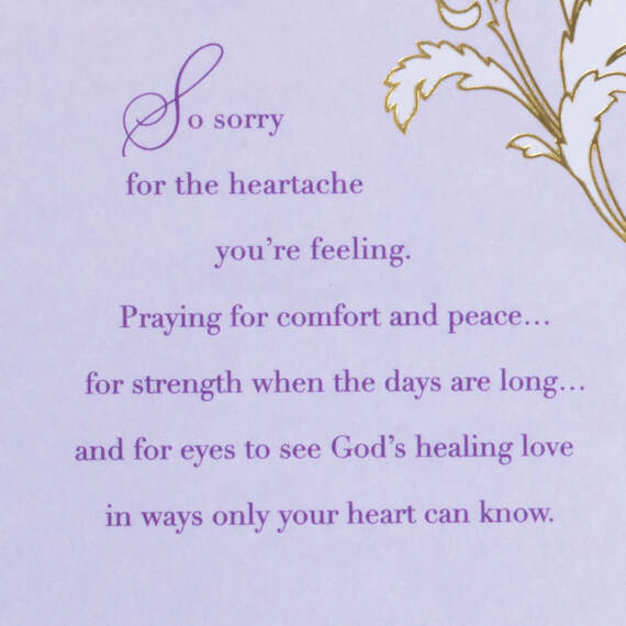 God's Healing Love Sympathy Card, , large image number 3