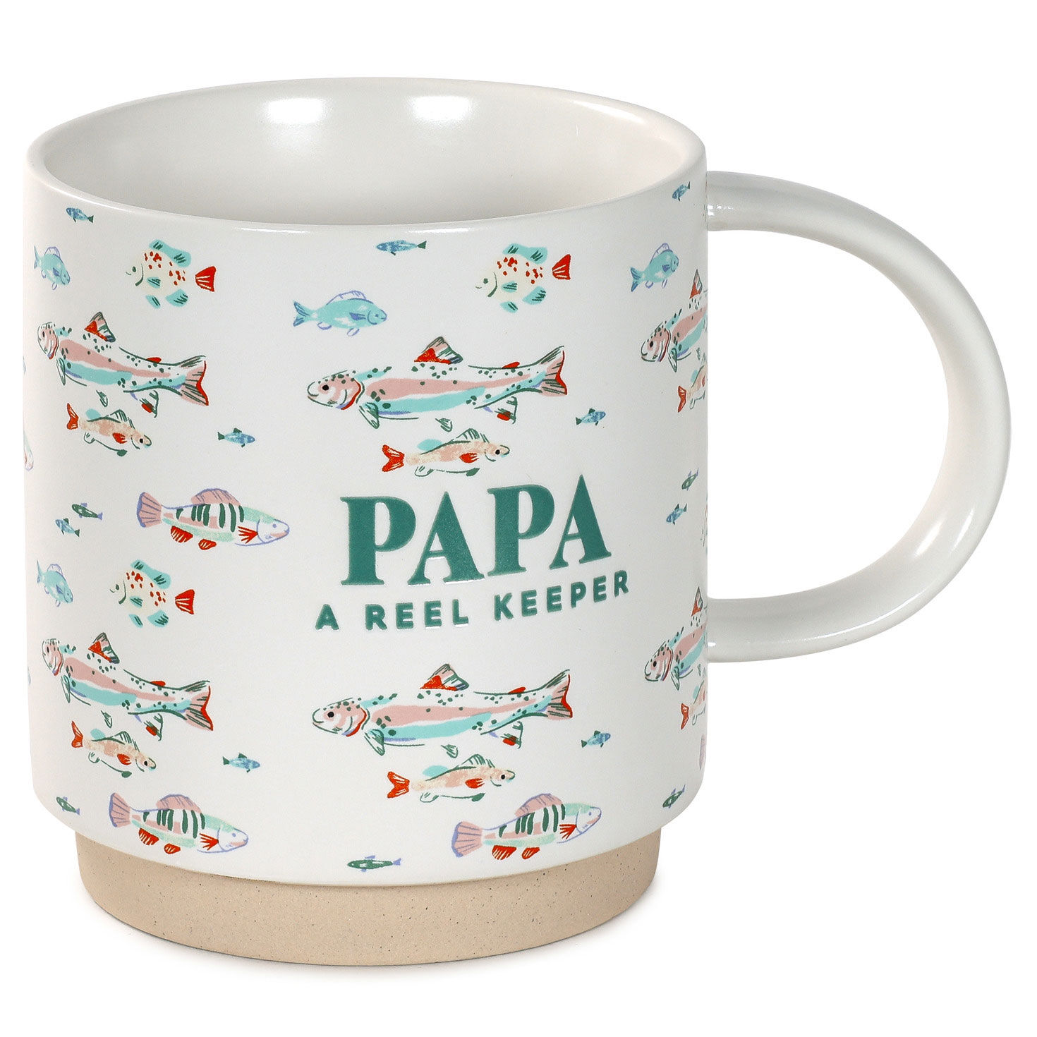 Papa A Reel Keeper Funny Mug side image number 3
