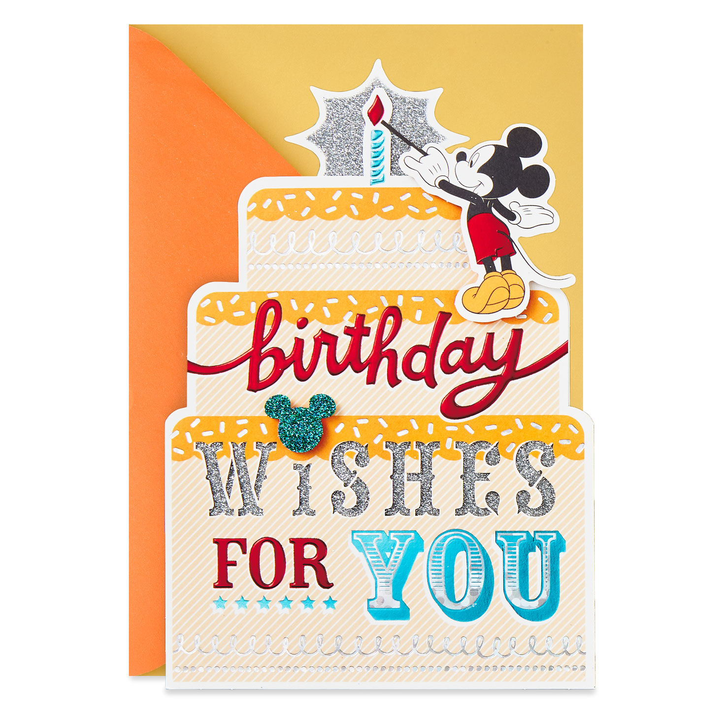 HALLMARK DISNEY MICKEY AND THE ROADSTERS GREETING CARD W/ ENVELOPE 