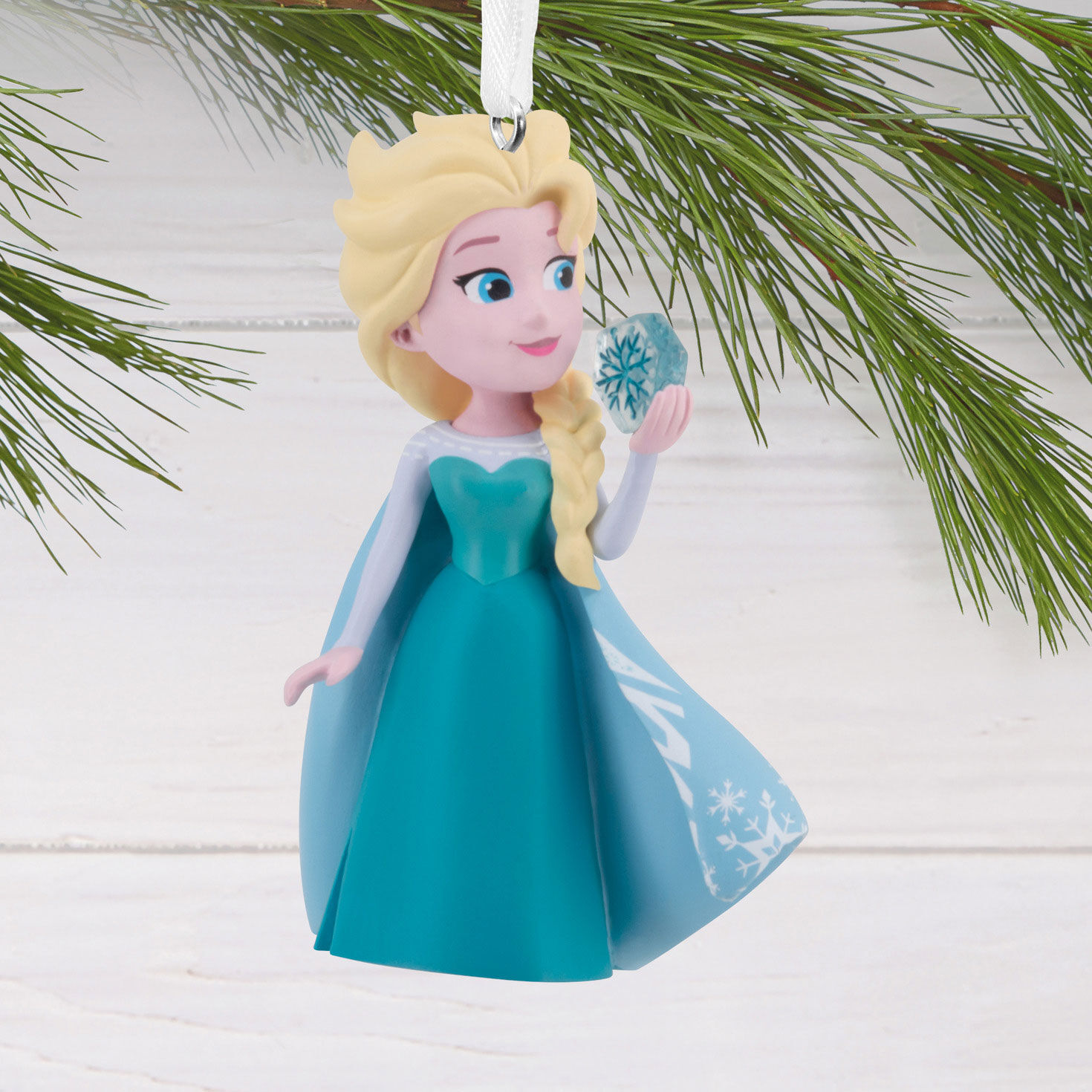 Disney Frozen Elsa Christmas Ornament hanging on tree image number 2