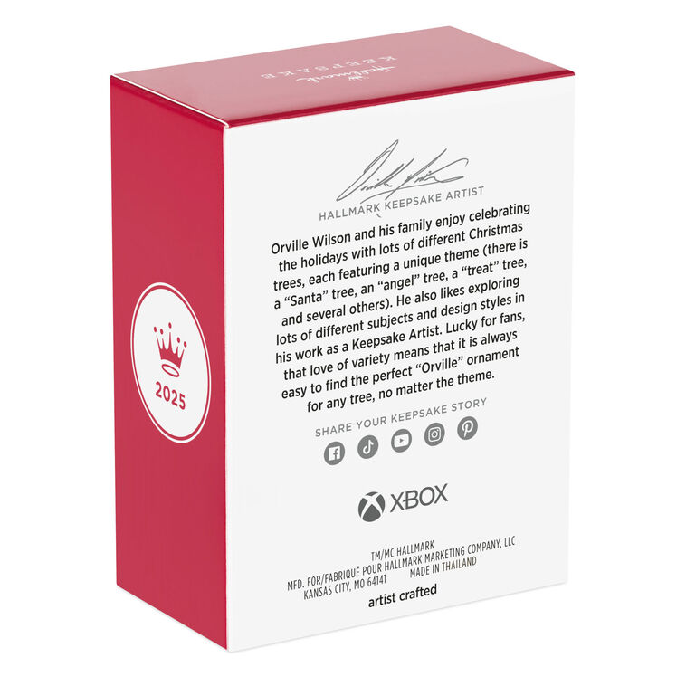 Halo 3 Video Game Case Keepsake Ornament Package back image number 8