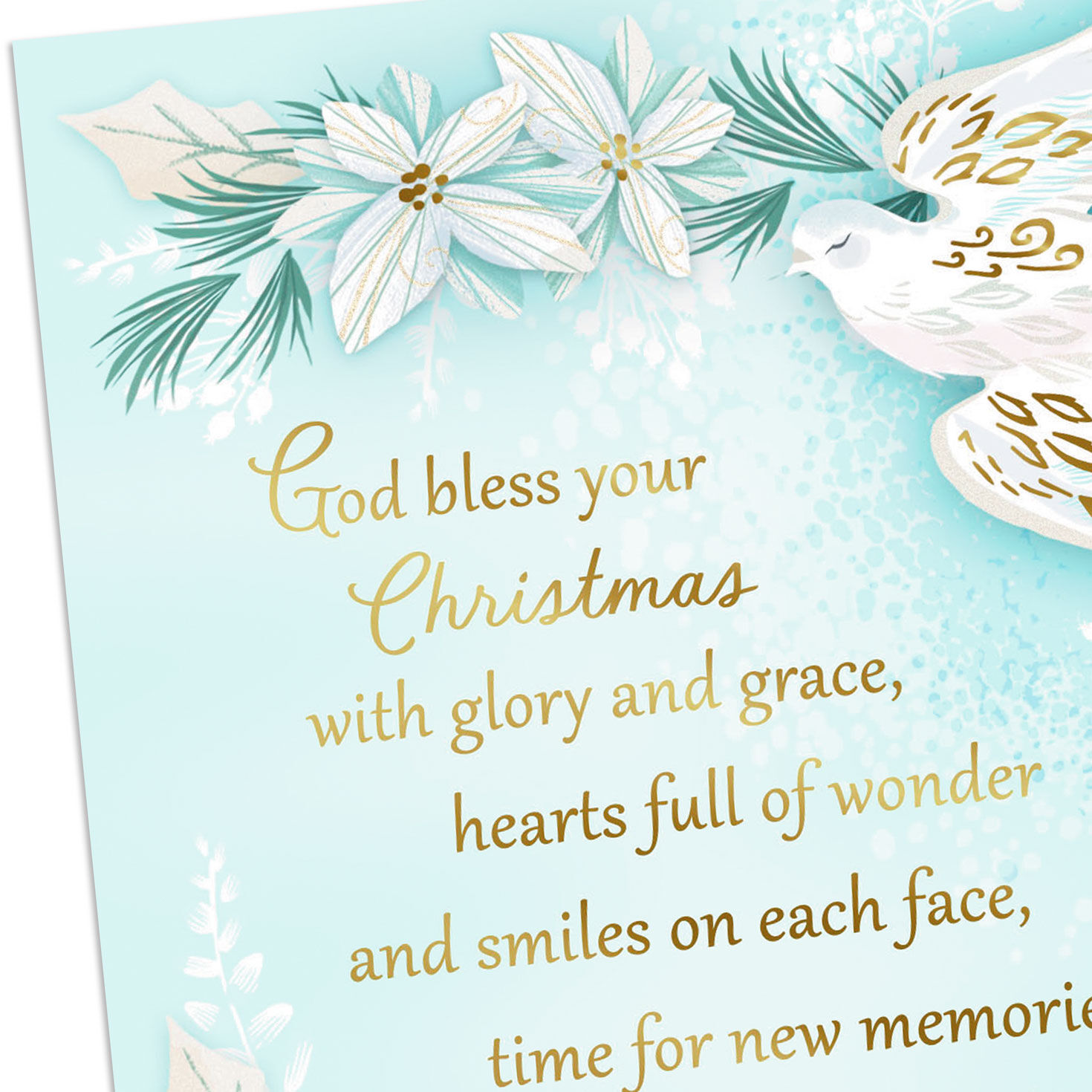 May God Bless Your Holidays Religious Christmas Card, , large image number 5