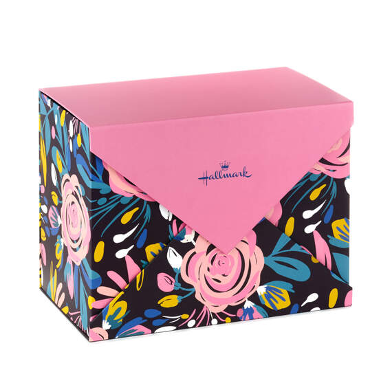 Greeting Card Organizer Box with Dividers and 24 Assorted Cards