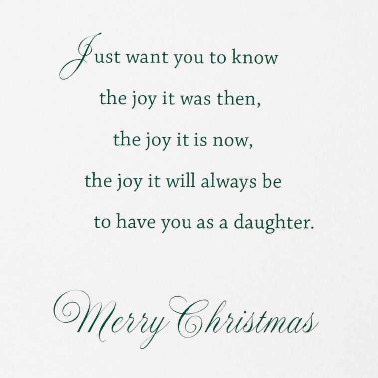 Holiday Wreath Daughter Christmas Card Sentiment image number 3