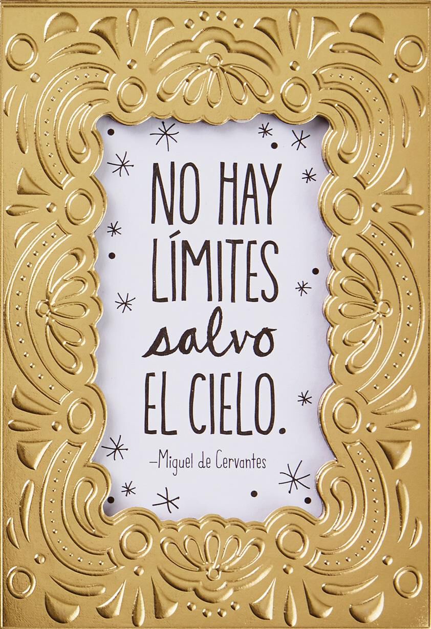 No Hay Límites Salvo El Cielo Spanish Language Birthday Card