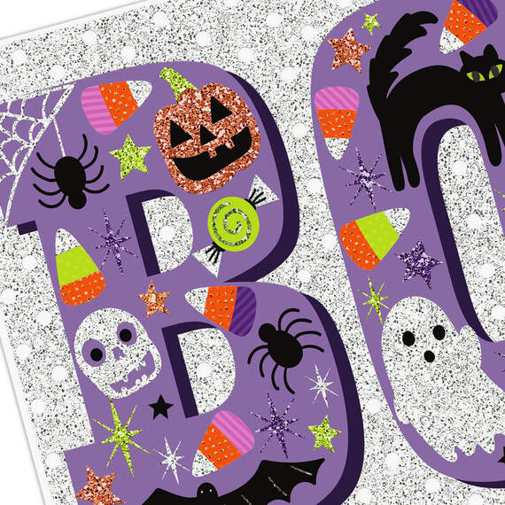 Boo Halloween Icons Halloween Card, , large image number 4